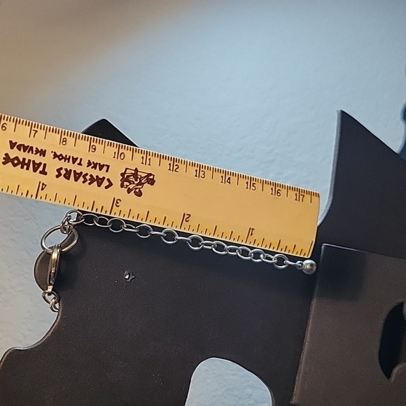 Ruby red bi level women's necklace - Picture 7 of 8